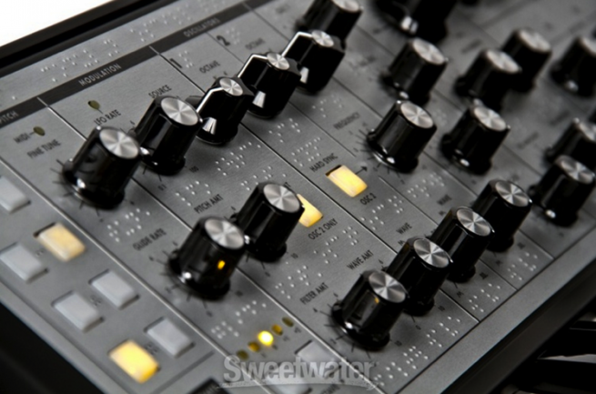 Moog Sub Phatty (Braille Overlay)