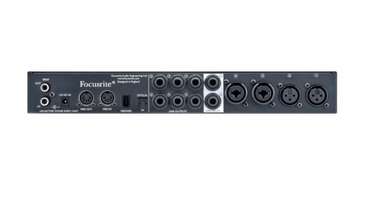Focusrite Saffire PRO 26 trasero