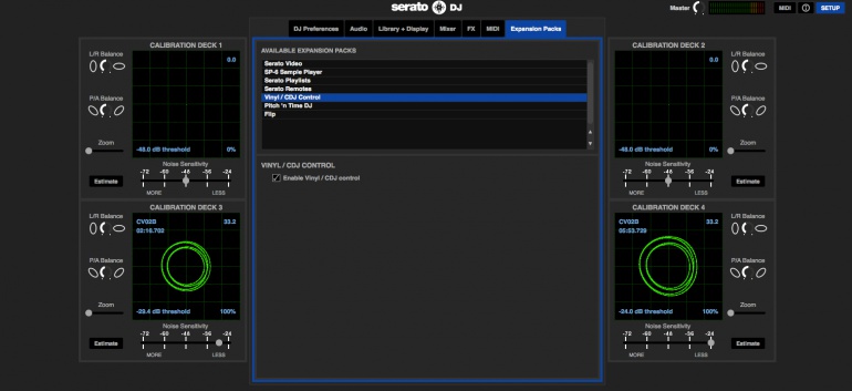 Aspecto de Setup con DVS Expansion