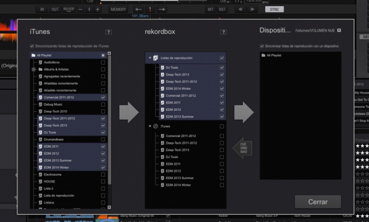 Rekordbox 3: Proceso de exportación