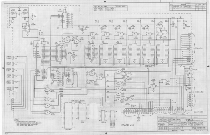 Esquema de secuenciador digital de Moog