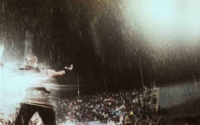 Lluvia en un concierto de Bruce Springsteen