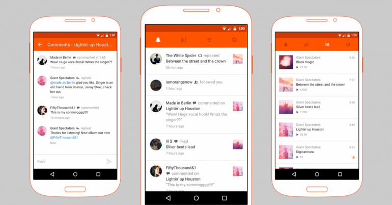 Soundcloud app artistas