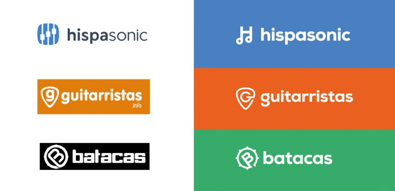 Familia de logos Hispasonic