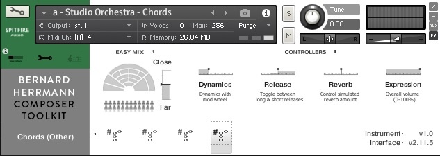 Bernard Herrmann patch de acordes