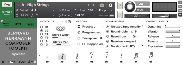 Bernard Herrmann Opciones de micrófono