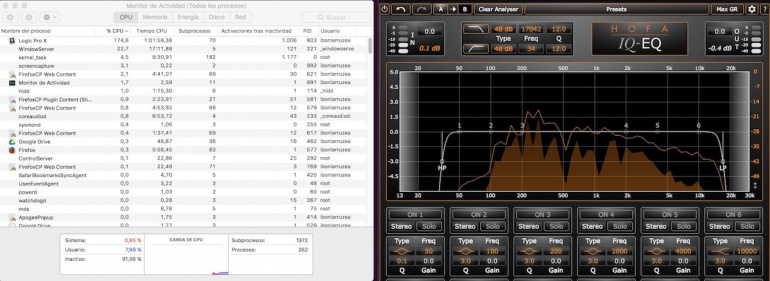 Sin embargo, si subimos a un sobre-muestreo de 64x, utilizamos el 7,99%.