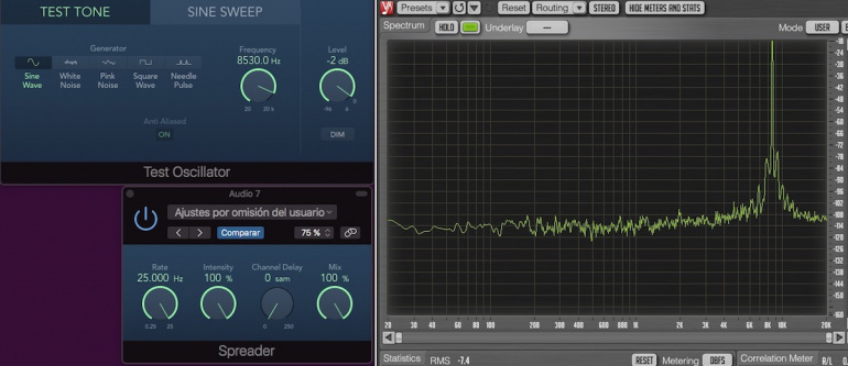 Spreader funcionando a 192KHz.