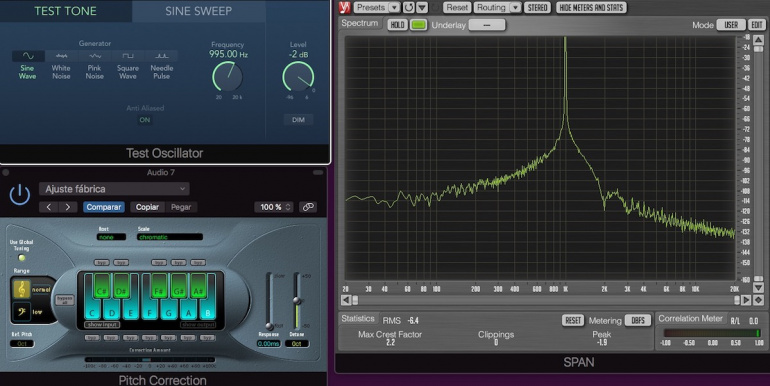 Pitch Correction funcionando a 192KHz.