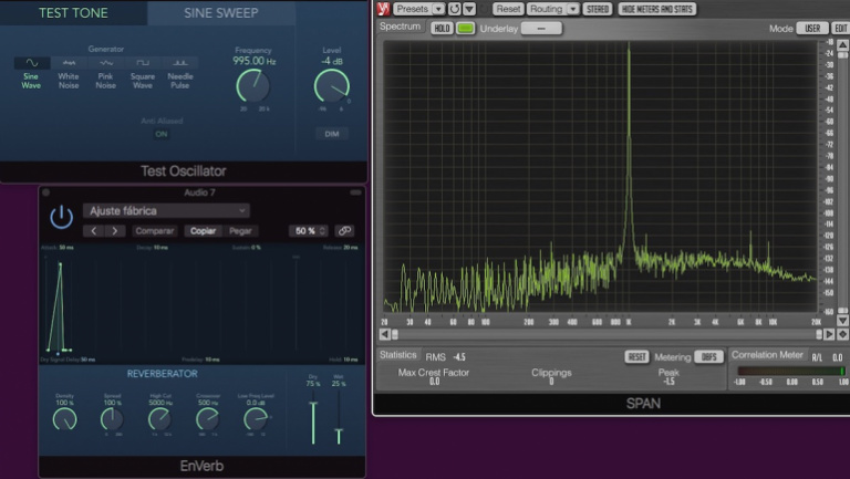 El Plug-in EnVerb también se ve afectado por la FM
