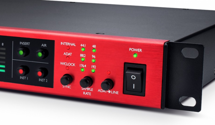 Focusrite Clarett Octopre frecuencia de muestreo