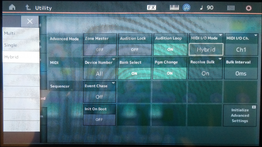 MODX/Montage modo hybrid