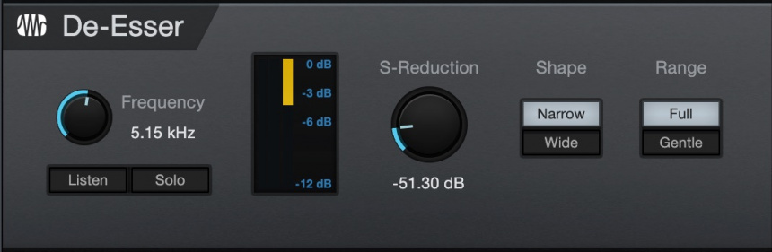 Deesser en Studio One 6