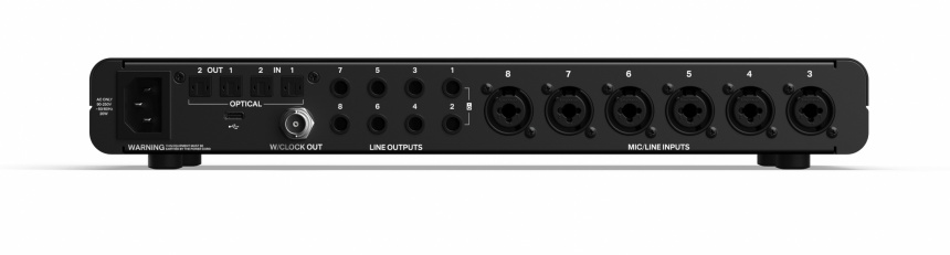 Audient EVO 16 panel trasero