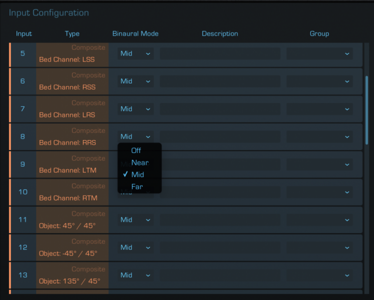 Dolby Atmos Composer Near Mid Far
