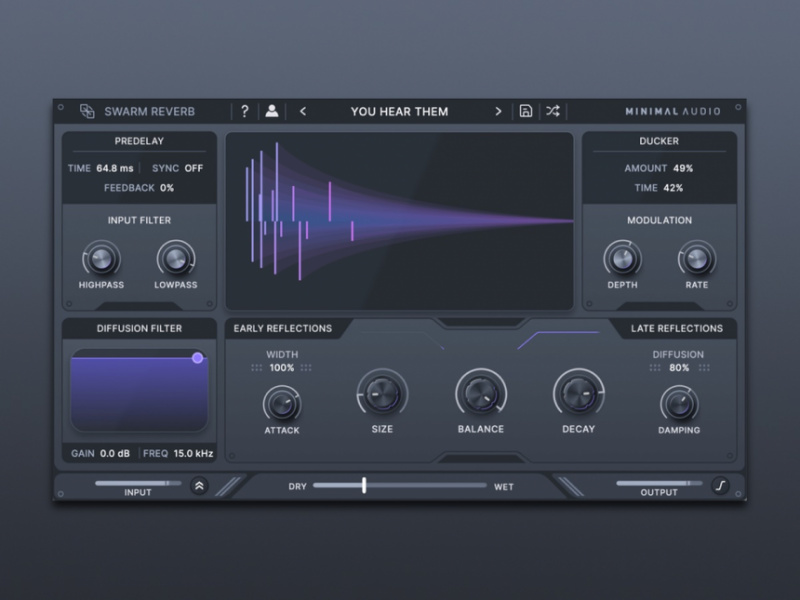 Minimal Audio Swarm Reverb
