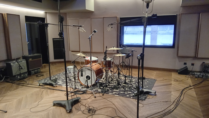 Batería microfoneada