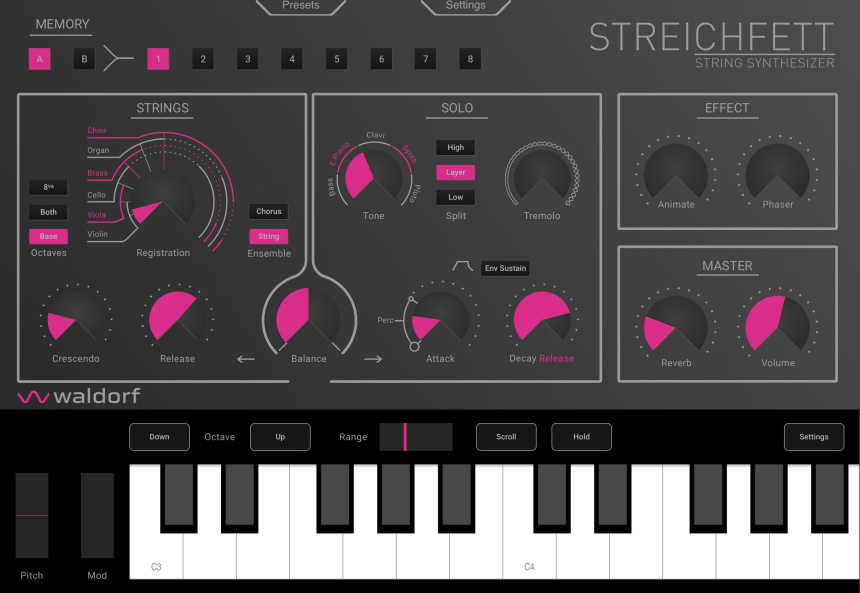 Waldorf Streichfett en iPad