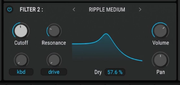 Arturia Pigments 7, Ripple filter