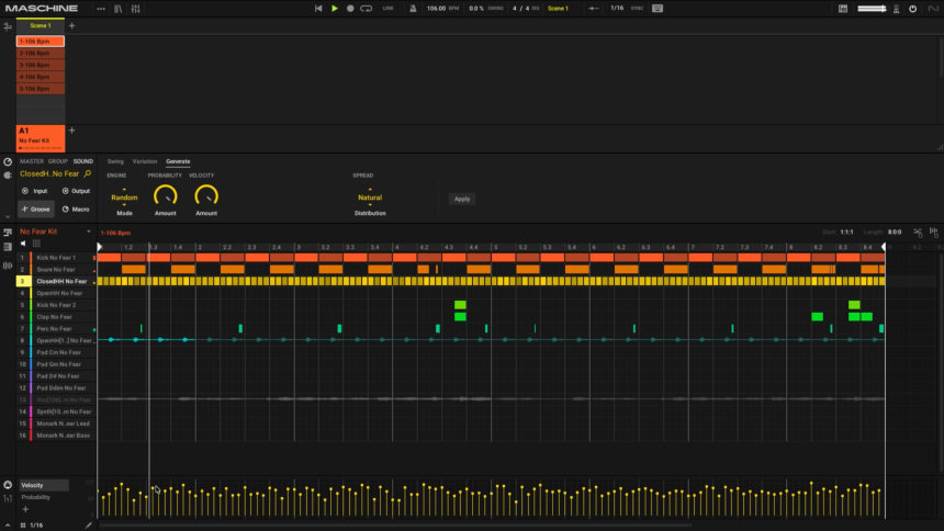 Maschine 3.7 Note Generation