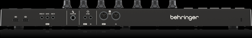 Panel trasero del Behringer Jam con sus conexiones