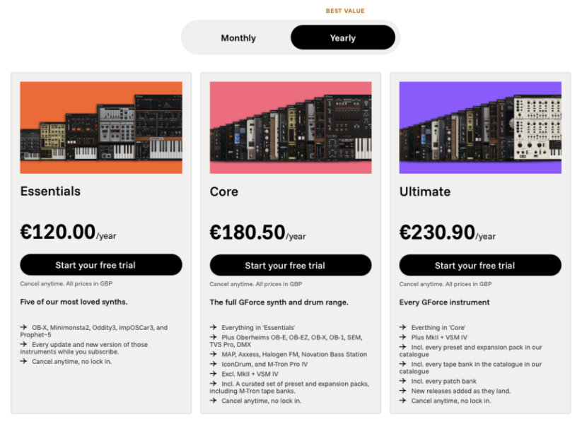 GForce Software Web