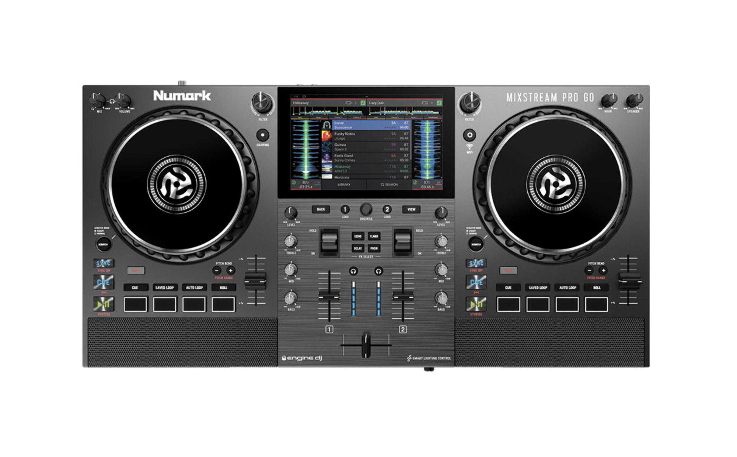 Numark Mixstream Pro Go Todo En Uno Y Controlador Aut Nomo Con Bater A