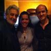 Garlu con Plácido Domingo y Rafa Sardina