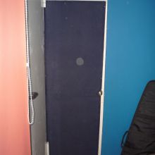Puerta forrada