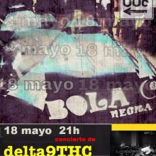 Cartel concierto en el Bola Negra