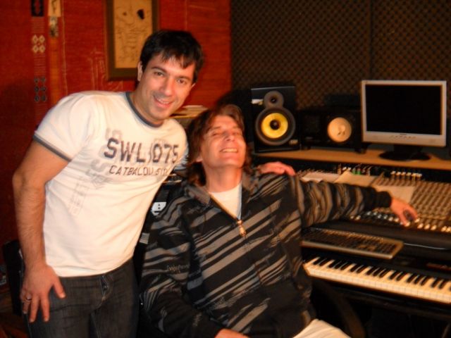 Con Juaniblus en su estudio - Dic 2009