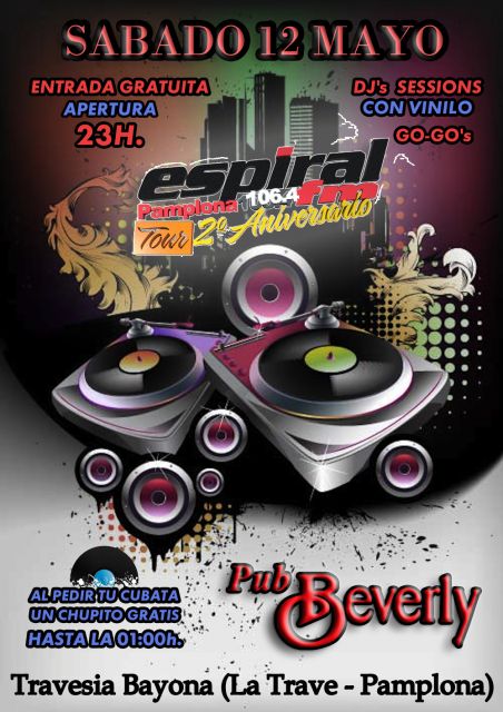 Tour 2º Aniversario Espiral Fm Pamplona @ Pub beverly (Pamplona)