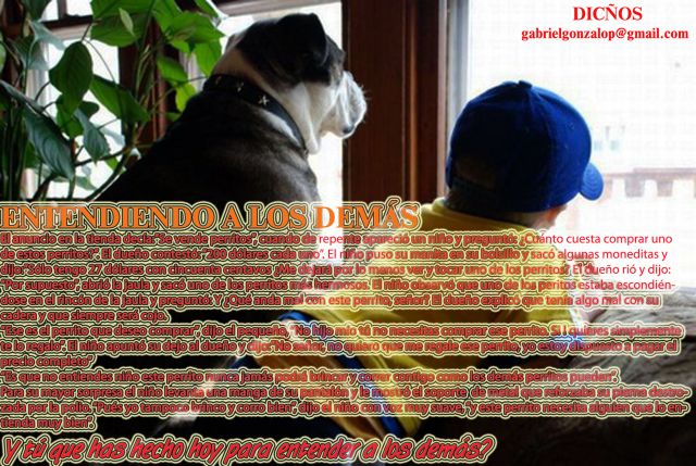 La dicha de entender
