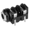 Adam Hall Connectors 7211 PCB 02 - Conector Chasis Jack 6,3 mm con Interruptor mono para Montaje PCB negro