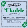 D'Addario EJ87S Titanium Ukulele Soprano