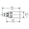 Amphenol Serie EP - Conector aéreo de Altavoz 5 Pines macho