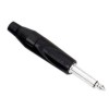 Amphenol Serie T - Conector aéreo Jack 6,3 mm mono negro