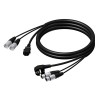 Adam Hall Cables Serie ProCab CAB 405 - Cable de Schuko/XLR hembra a euro/XLR macho 15 m