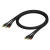 Adam Hall Cables Serie ProCab CAV 110 - Cable de Vídeo de 3 RCA macho a 3 RCA macho 1,5 m