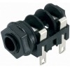 Adam Hall Connectors 7201 - Conector Chasis Jack 6,3 mm mono negro