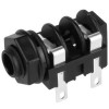 Adam Hall Connectors 7203 - Conector Chasis Jack 6,3 mm con Interruptor mono negro