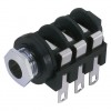 Adam Hall Connectors 7211 - Conector Chasis Jack 6,3 mm con Interruptor mono negro