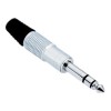 Adam Hall Connectors 7515 - Conector aéreo Jack 6,3 mm estéreo plata