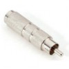 Adam Hall Connectors 7541 - Adaptador de Jack 6,3 mm hembra mono a RCA macho