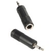 Adam Hall Connectors 7554 - Adaptador de Minijack 6,3 mm hembra mono a Jack 3,5 mm macho mono