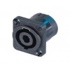 Neutrik NL 4 MDV - Conector Chasis Speakon 4 pines negro