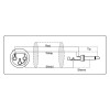 Adam Hall Cables Serie ProCab REF 900 - Cable de Micro de XLR hembra a Jack 6,3 mm mono 10 m