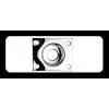 RETROPARTS RP-139 Placa jack, Les Paul, cromada