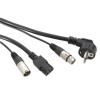 Adam Hall Cables Serie Liveline - Cable de Micro y eléctrico de Schuko/XLR hembra a euro/XLR macho 20 m
