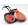 CASTAÑUELAS DEL SUR MADERA BETEADA ROJA Y BLANCA Nº5